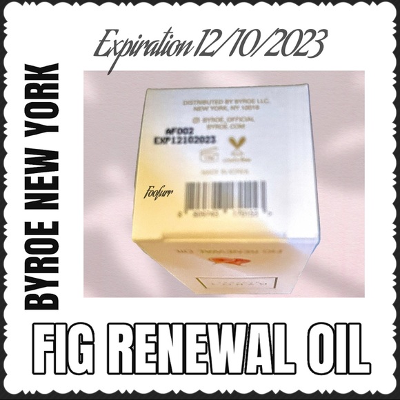 BYROE NEW YORK FIG RENEWAL OIL BNIB - Picture 7 of 9